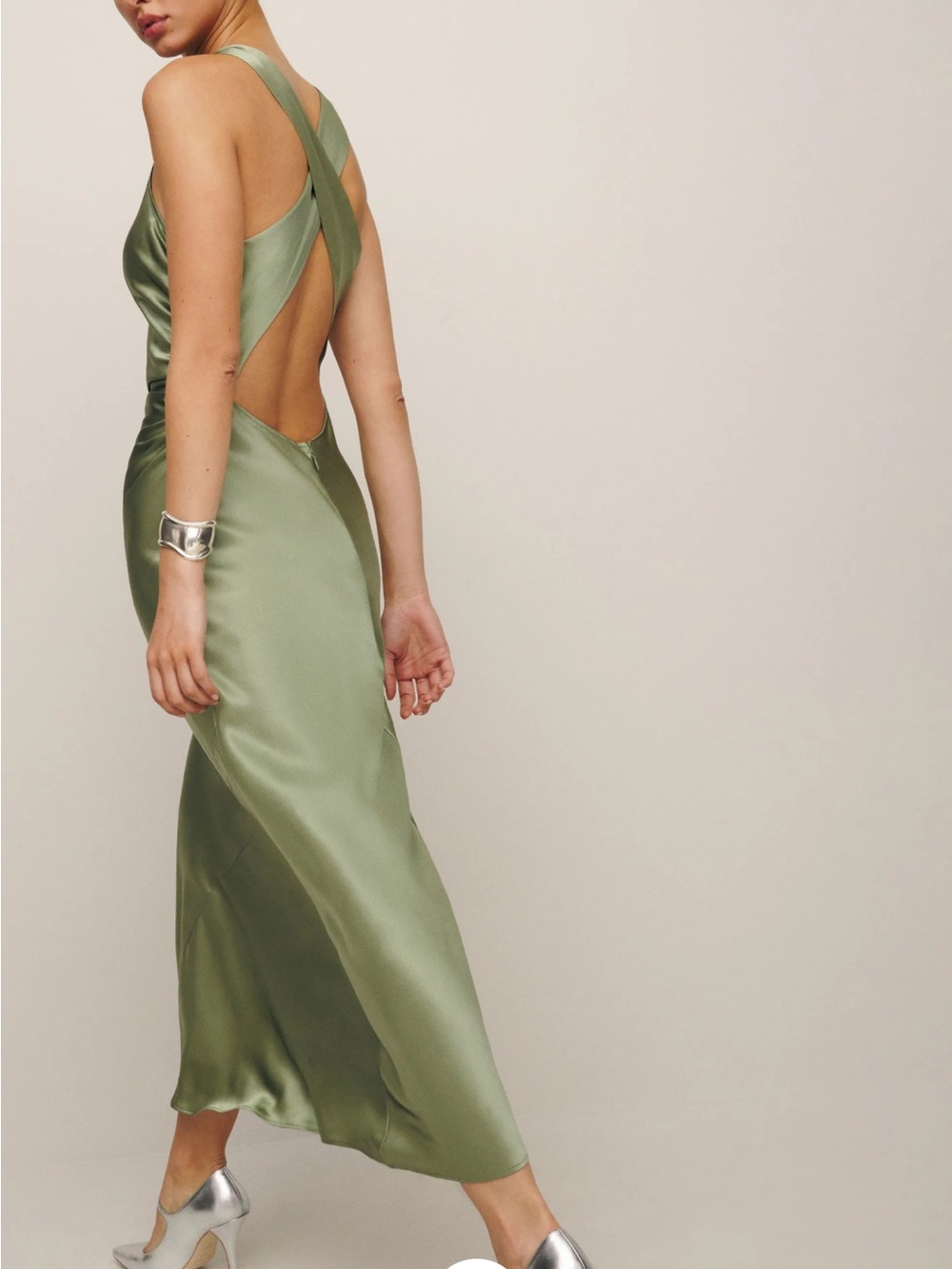 Reformation Casette Silk dress - Picture 2 of 3